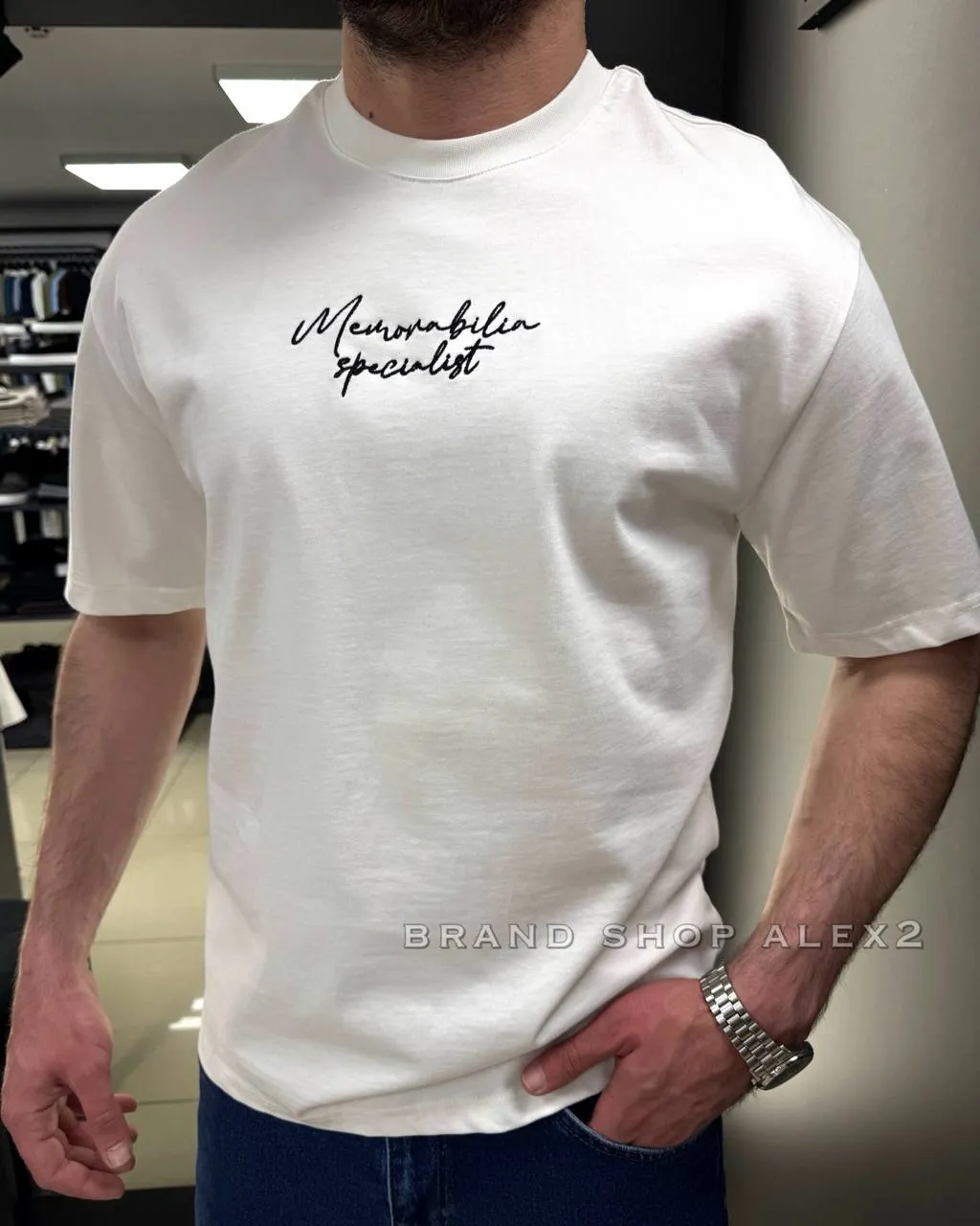 Футболка біла oversize 