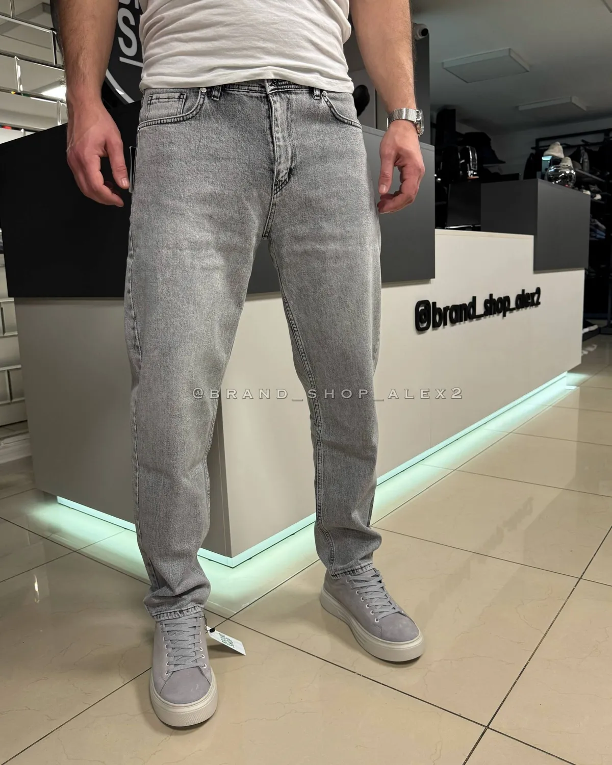 Джинси сірі  boyfriend 