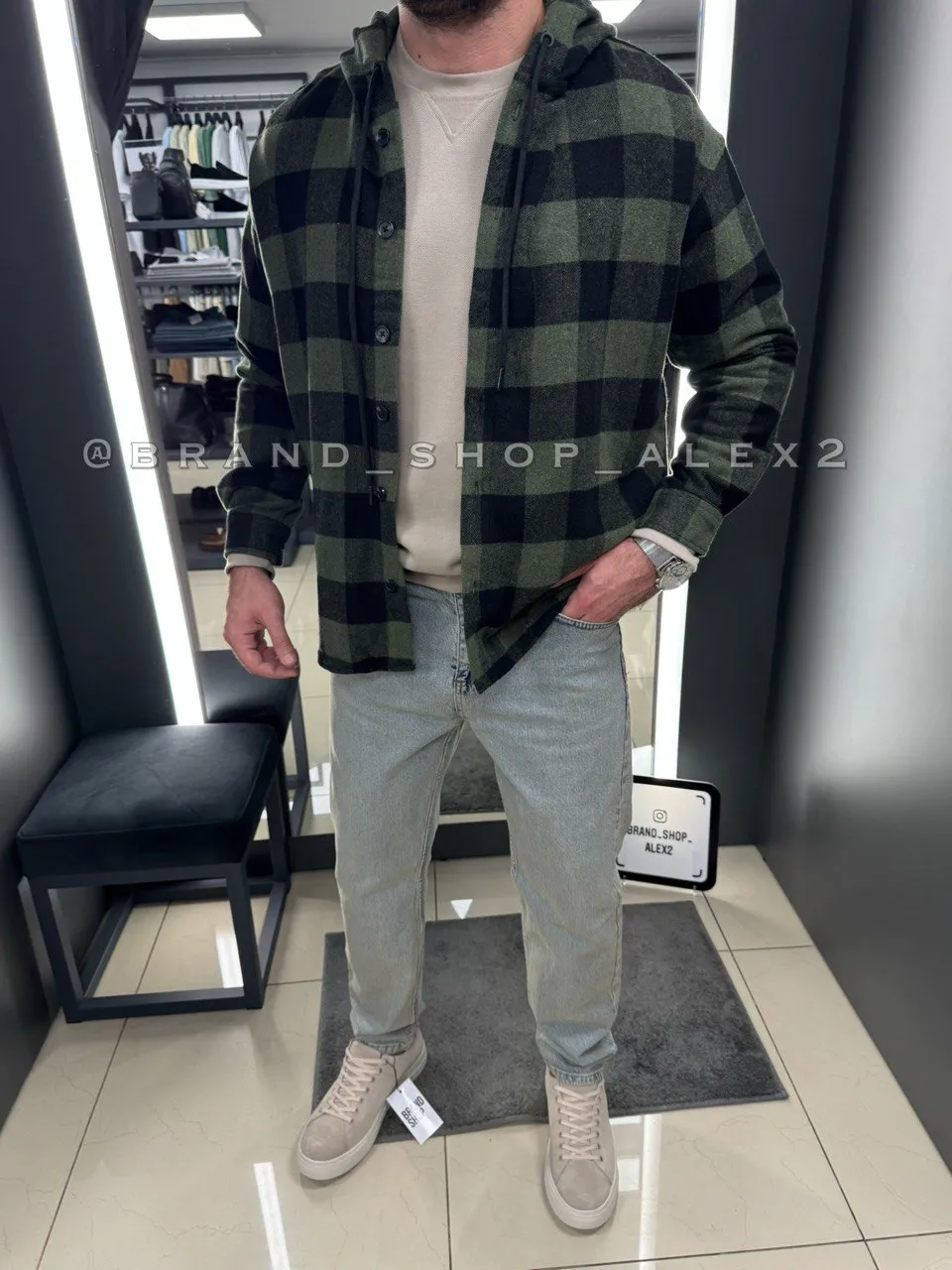 Casual сорочка з капюшоном 