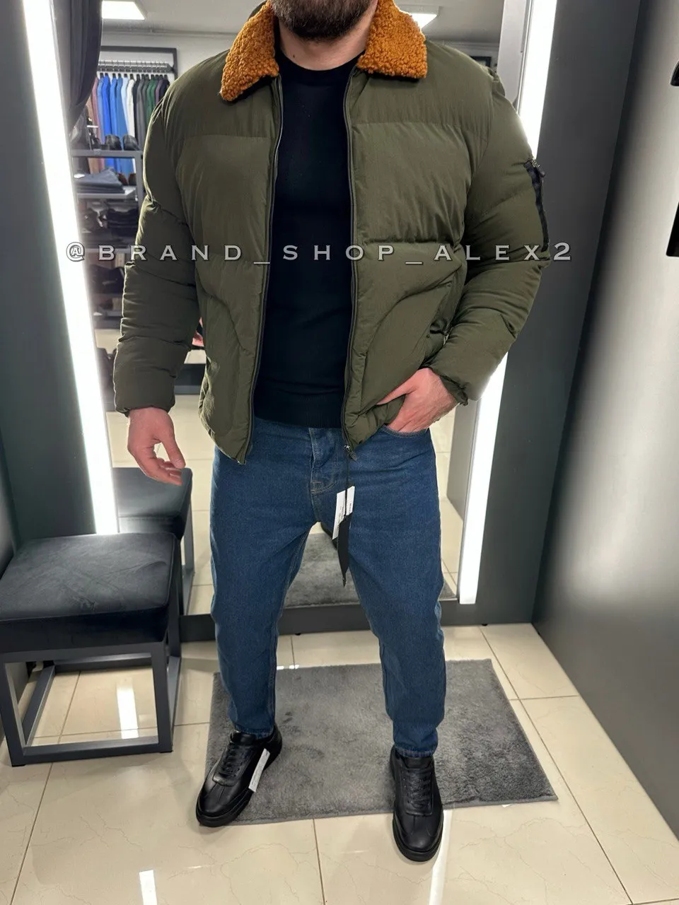 Куртка Евро Denim8 Хакі Поліестер 90157 XXL(р) 