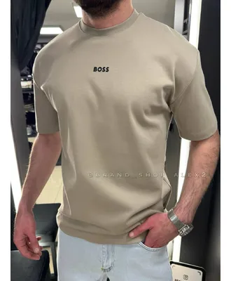 Бежева футболка Boss