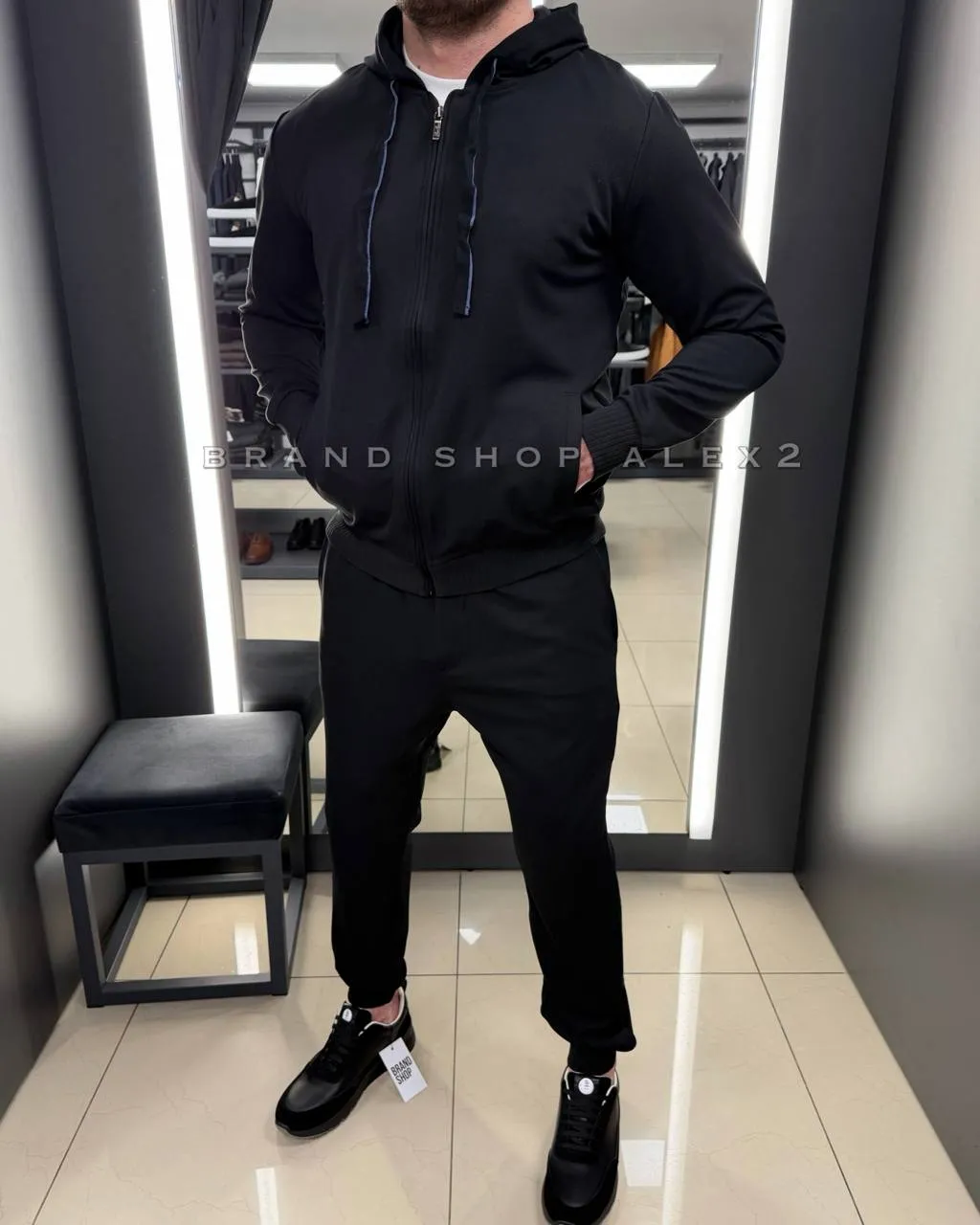 Костюм чорний Loro Piana 