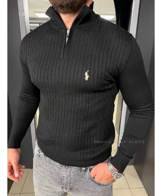 Чорний джемпер чоловічий Polo