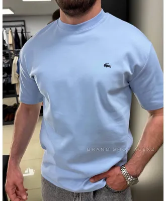 Блакитна футболка Lacoste