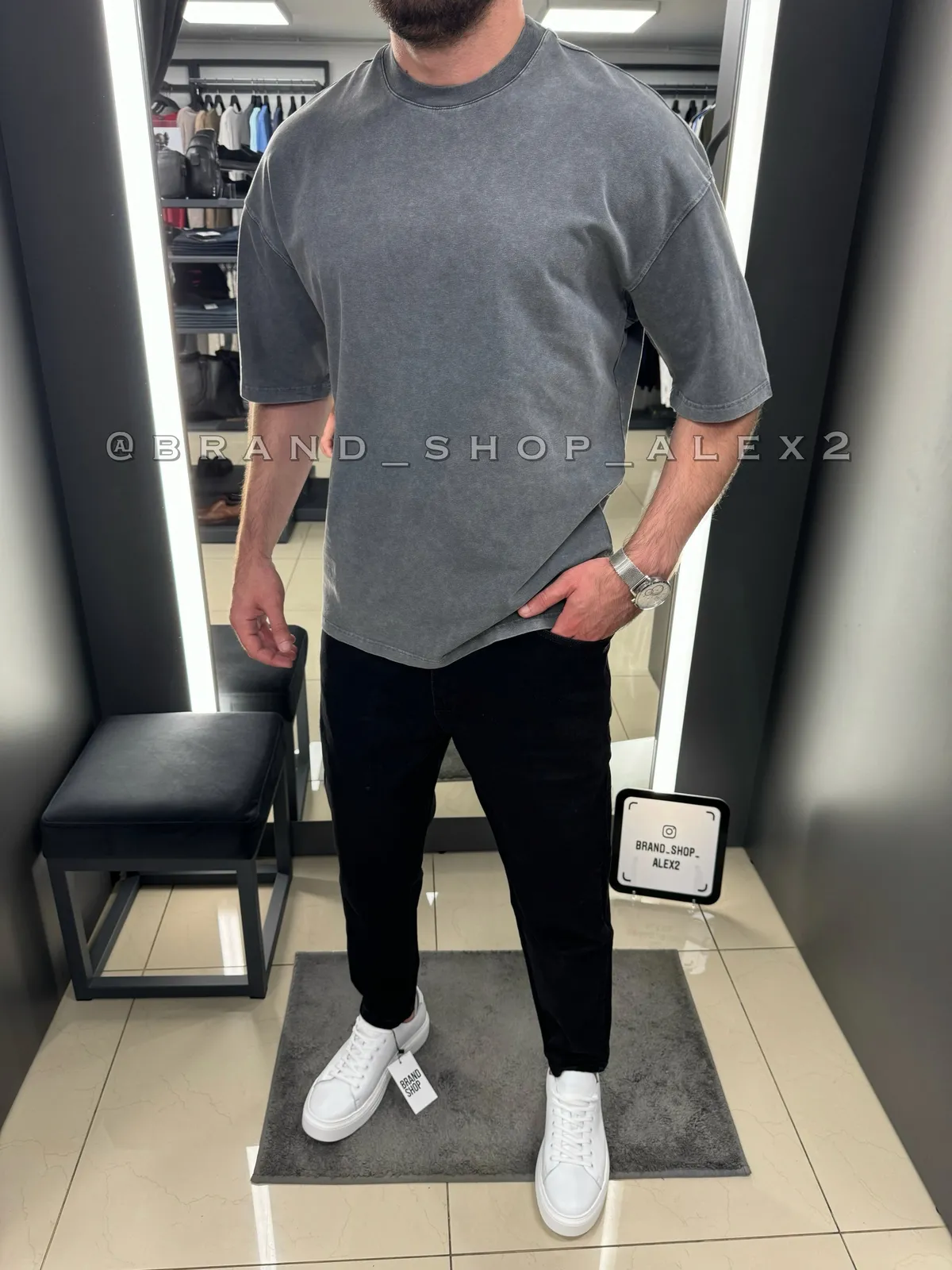 Футболка oversize однотонна 