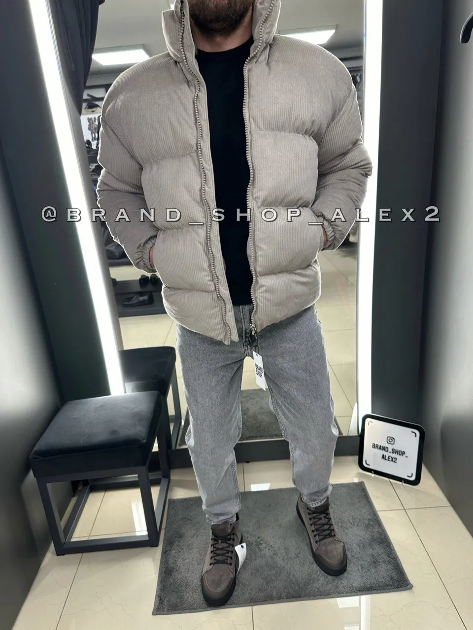 Куртка Зима Stark Темно-бежевий Поліестер 33684 L(р)  - фото 1