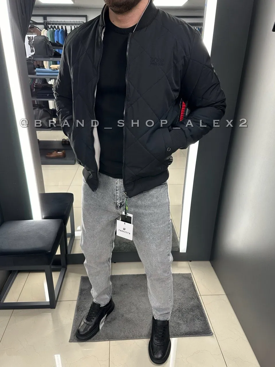 Куртка Hugo Boss чорний Текстиль 5705 XXL(р) 