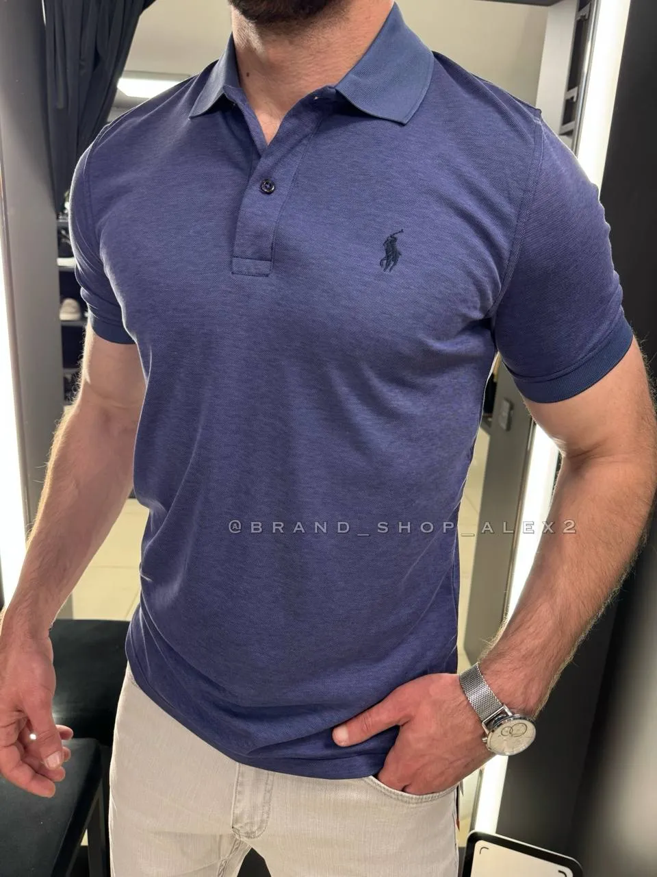 Синя тенніска Polo 