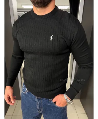 Чоловічий джемпер чорний Polo