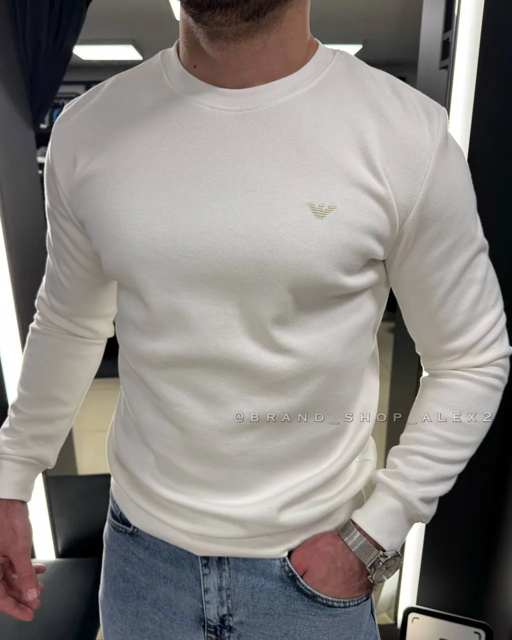 Світшот Armani білий 