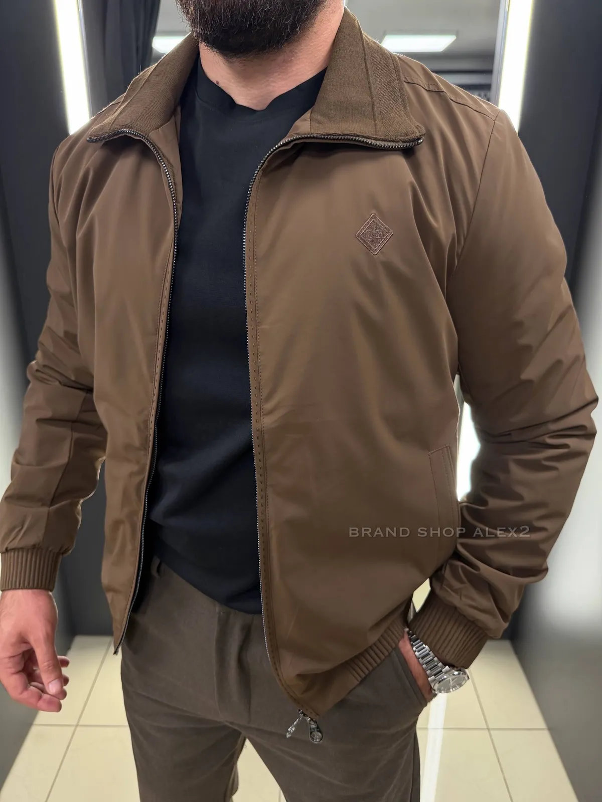 Руда чоловіча куртка Loro Piana 