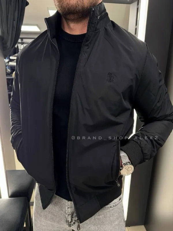 Куртка чорна Brunello Cucinelli 