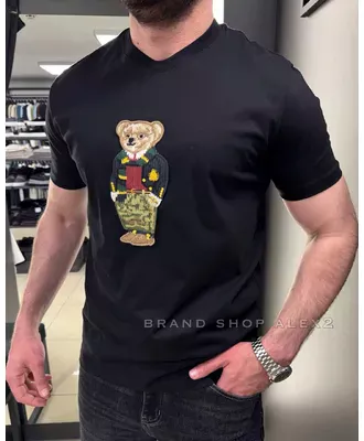 Чорна футболка Polo