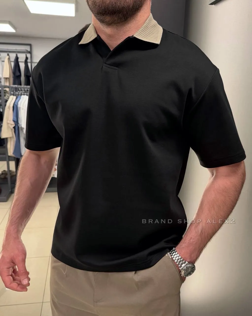 Чорна тенніска casual 
