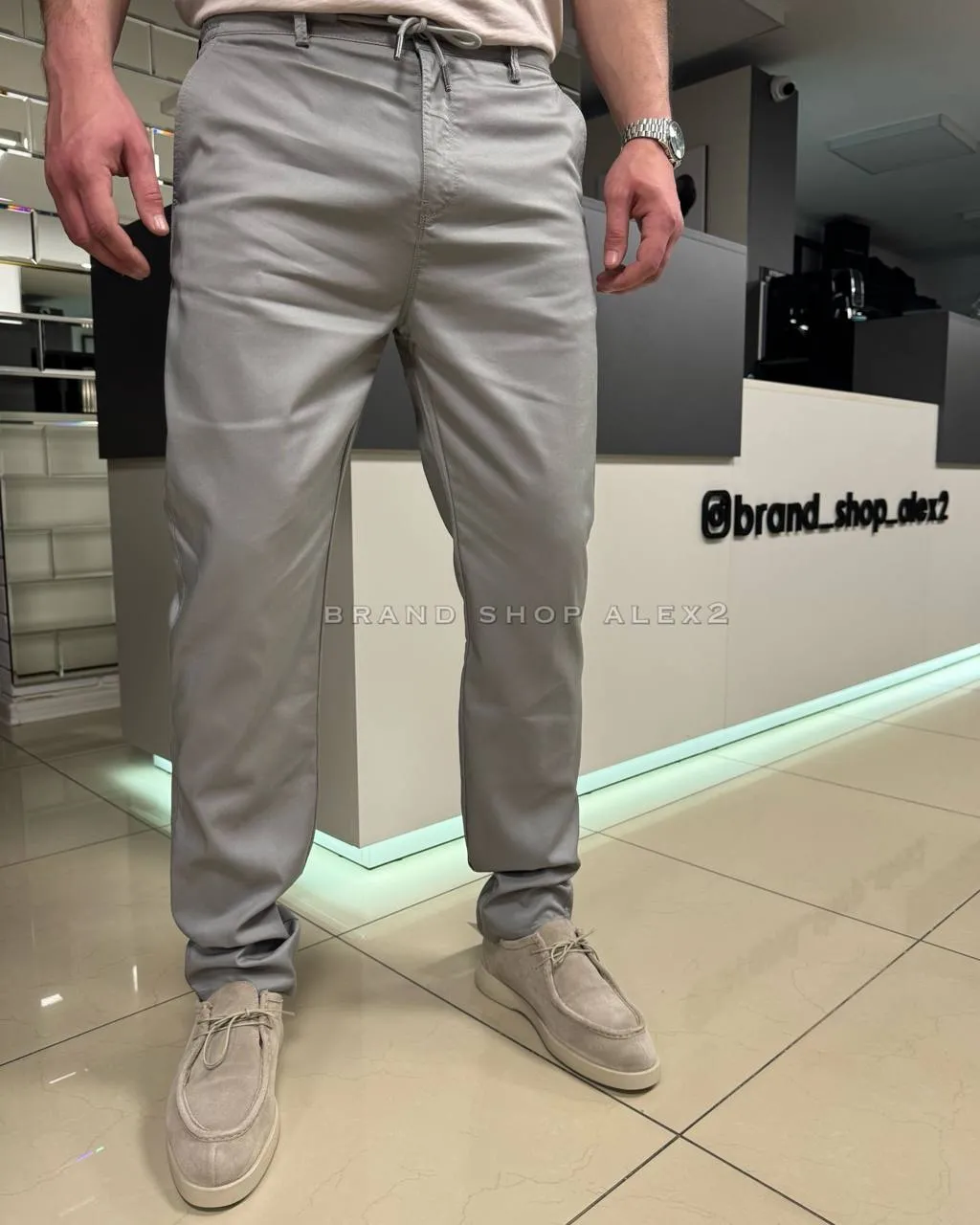 Штани сірі casual 