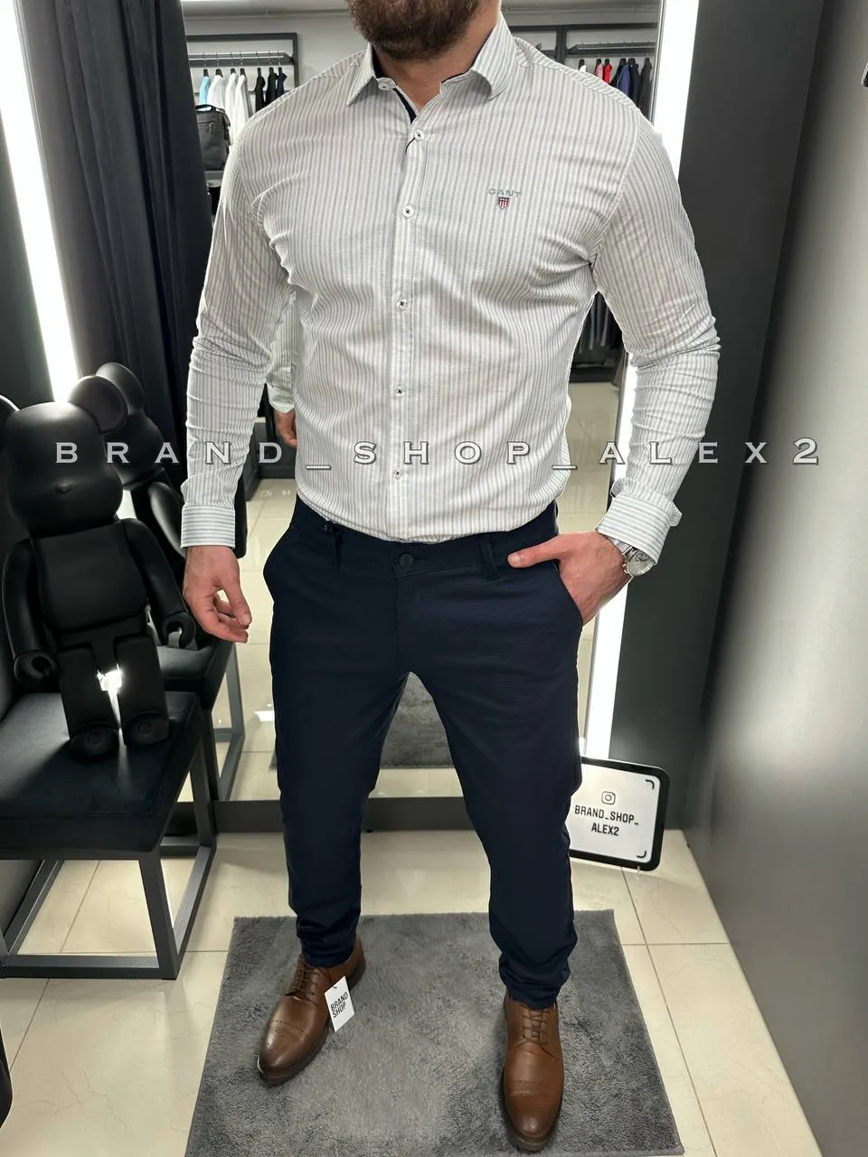 Сорочка Gant в полоску 