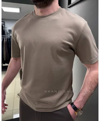 Коричнева футболка oversize