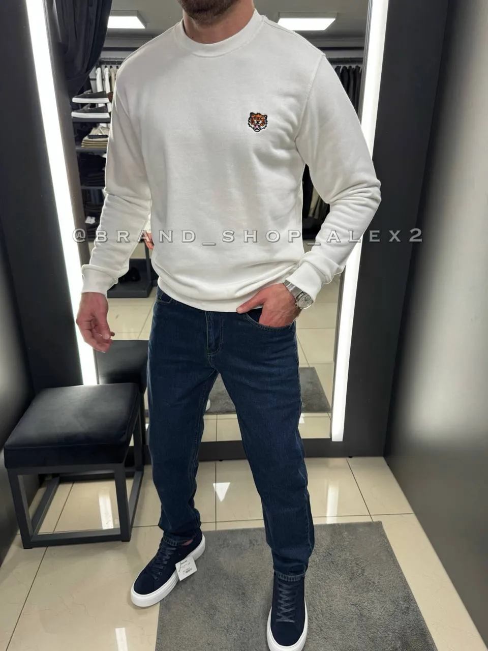 Білий світшот Kenzo  - фото 1