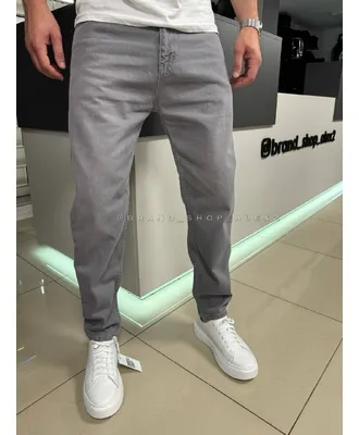 Сірі джинси MOM