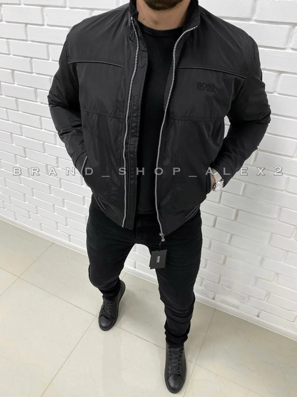 Куртка Hugo Boss чорний Поліестер 5067 XXL(р) 