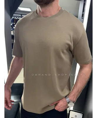 Хакі базова футболка oversize