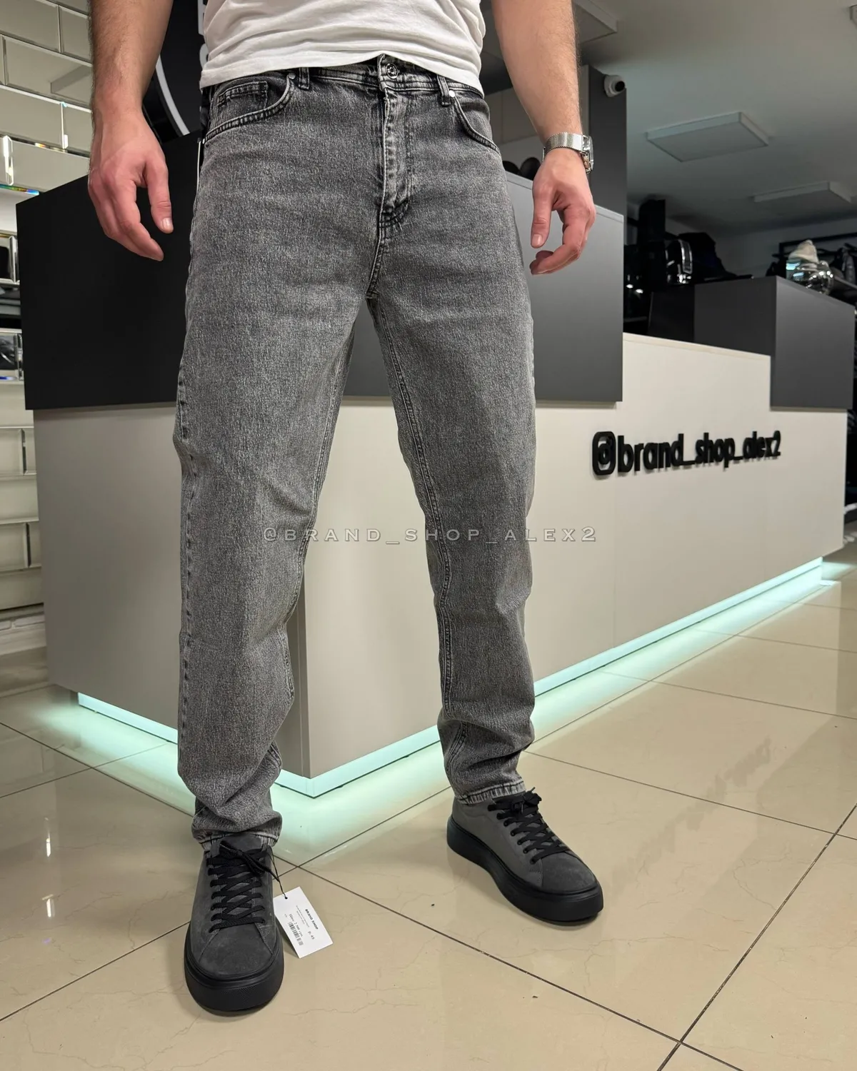 Джинси сірі boyfriend 